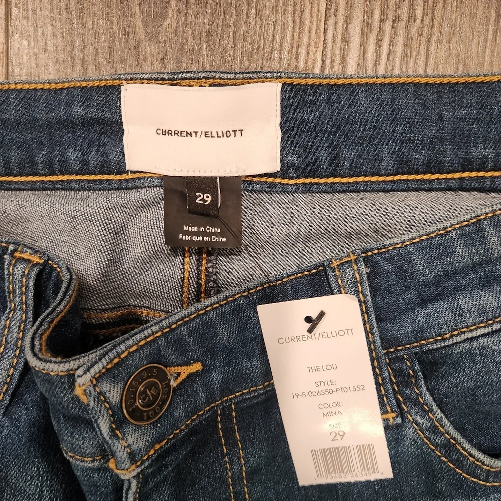 Current/Elliott The Lou 10:15 95 Boot‎ Cut Dark Blue Jeans SIZE: 29